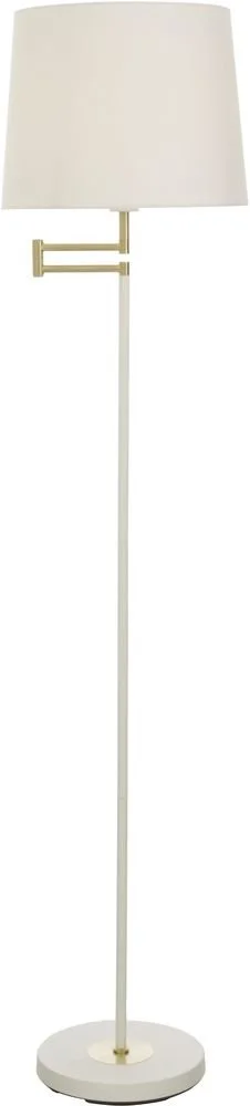 Aneta Lightning Golvlampa Birka - Vit/matt Mässing