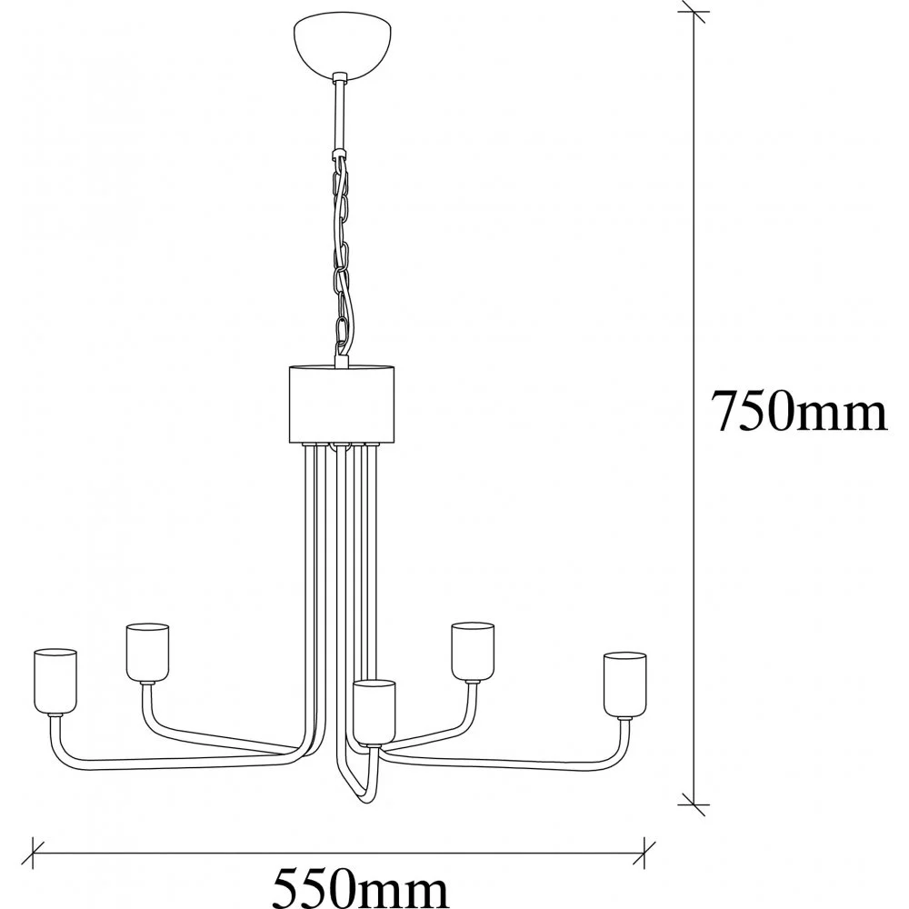 Skånska Möbelhuset Mum Taklampa 3491 - Guld/svart - Bild 3