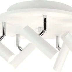 Aneta Lightning Spotlight Artic - Vit/krom