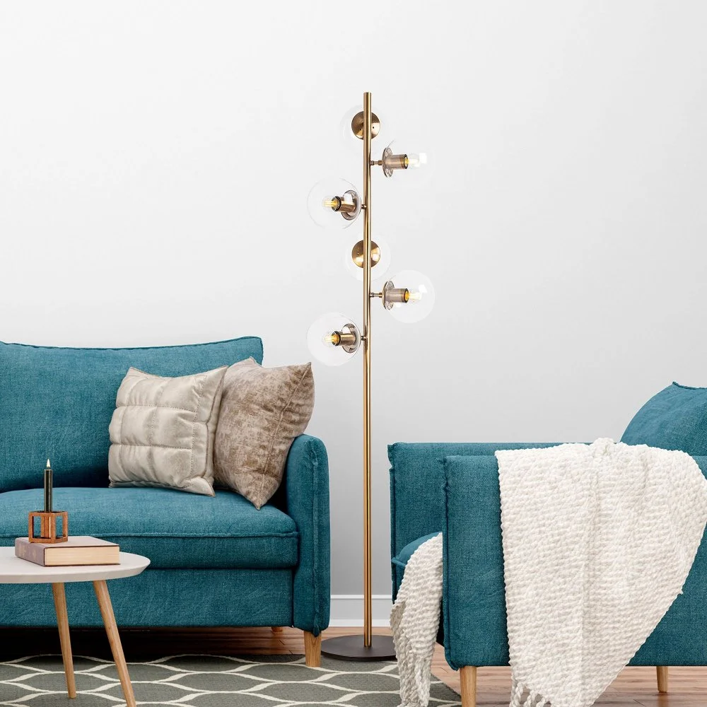 Skånska Möbelhuset Fasett Golvlampa Klar - Vintage - Bild 3