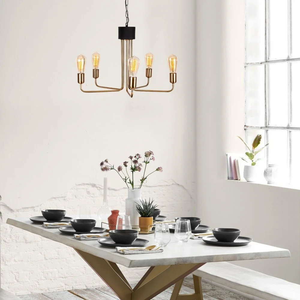 Skånska Möbelhuset Mum Taklampa 3491 - Guld/svart - Bild 2