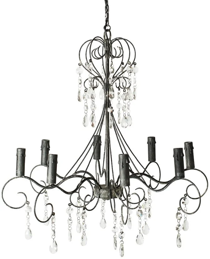 Skånska Möbelhuset BOURDEAUX Kristallkrona DCS010430 - Glas / Metall