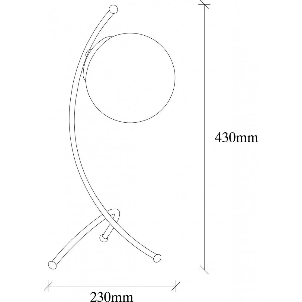 Skånska Möbelhuset Yay Bordslampa - Svart/vit - Bild 4