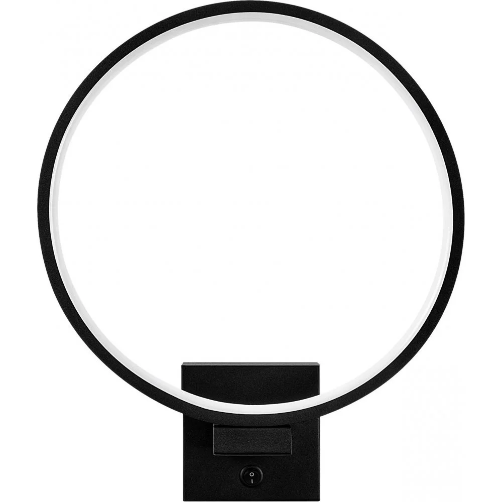 Skånska Möbelhuset Haldur Vägglampa Ring - Svart