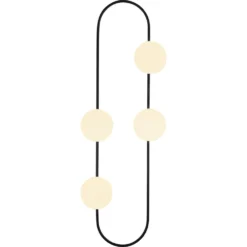 Skånska Möbelhuset Abakus Vägglampa 4901 - Svart/vit