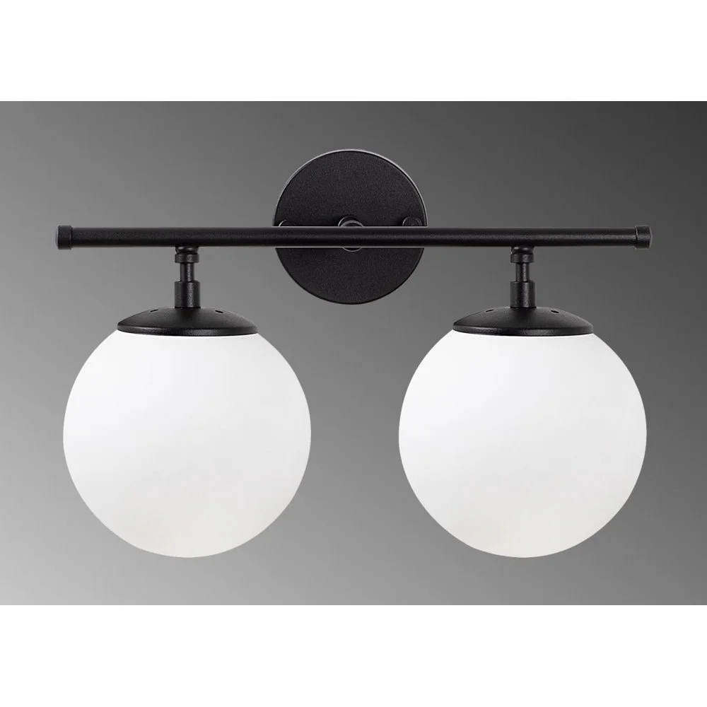 Skånska Möbelhuset Rosy Vägglampa 10745 - Svart/vit