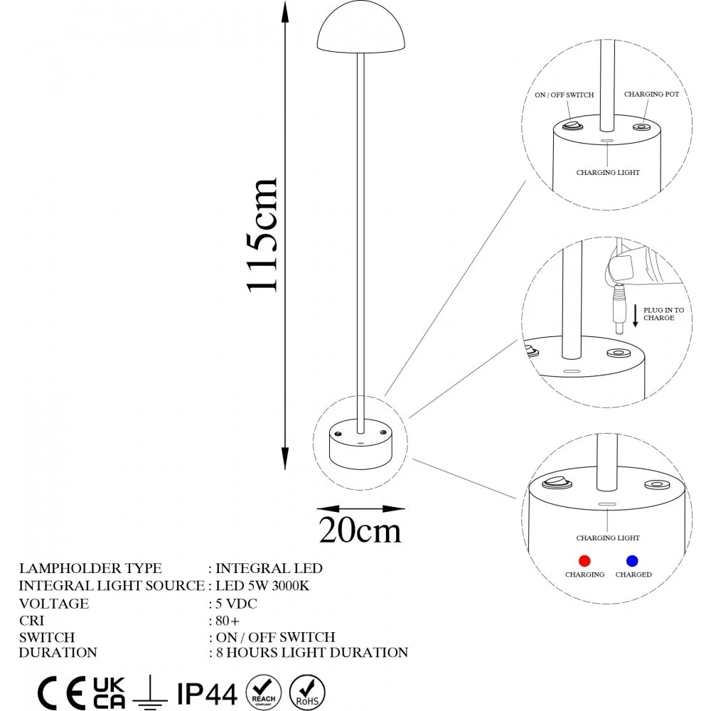 Skånska Möbelhuset Seppo Golvlampa - Svart - Bild 4