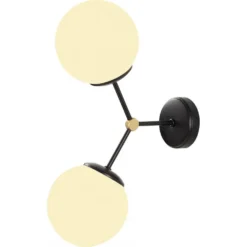 Skånska Möbelhuset Damar Vägglampa 6342 - Svart/vit