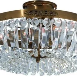 Markslöjd Strömsholm Kristallplafond - Mässing/Kristall