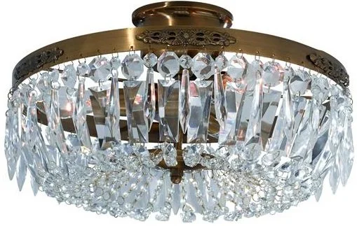 Markslöjd Strömsholm Kristallplafond - Mässing/Kristall