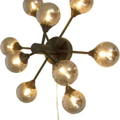 Aneta Lightning Väggplafond Cosmos - Svart/rökgrå