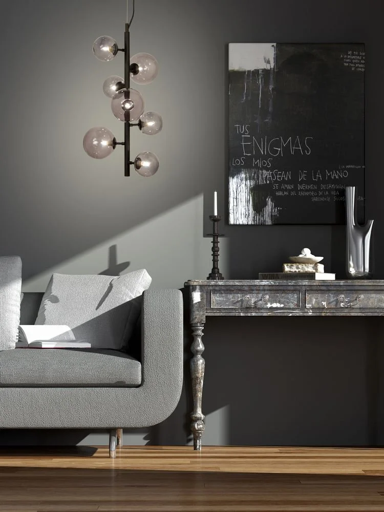 Aneta Lightning Taklampa Molekyl - Svart/rökgrå - Bild 2