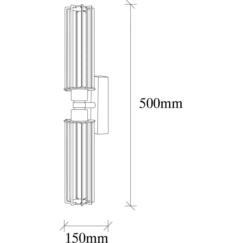 Skånska Möbelhuset Fellini Vägglampa 879 - Svart/guld - Bild 4
