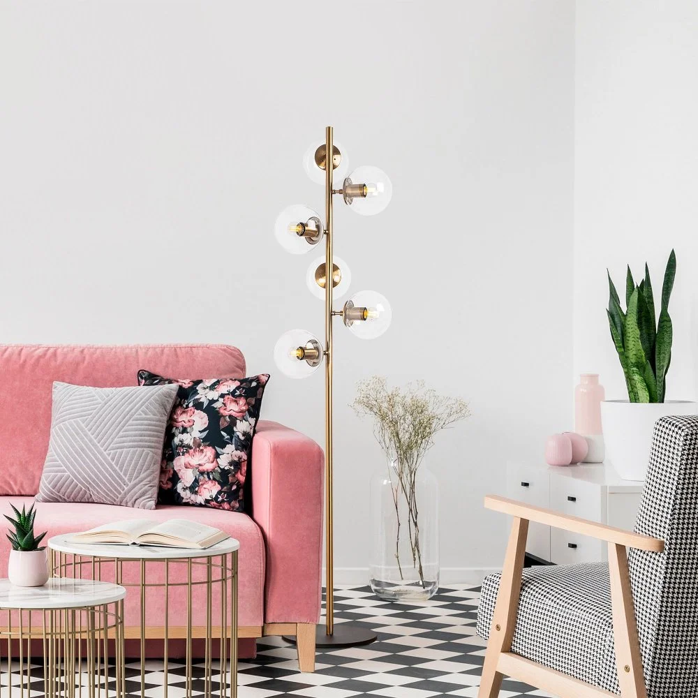 Skånska Möbelhuset Fasett Golvlampa Klar - Vintage - Bild 2