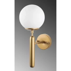 Skånska Möbelhuset King Vägglampa 11458 - Guld/vit