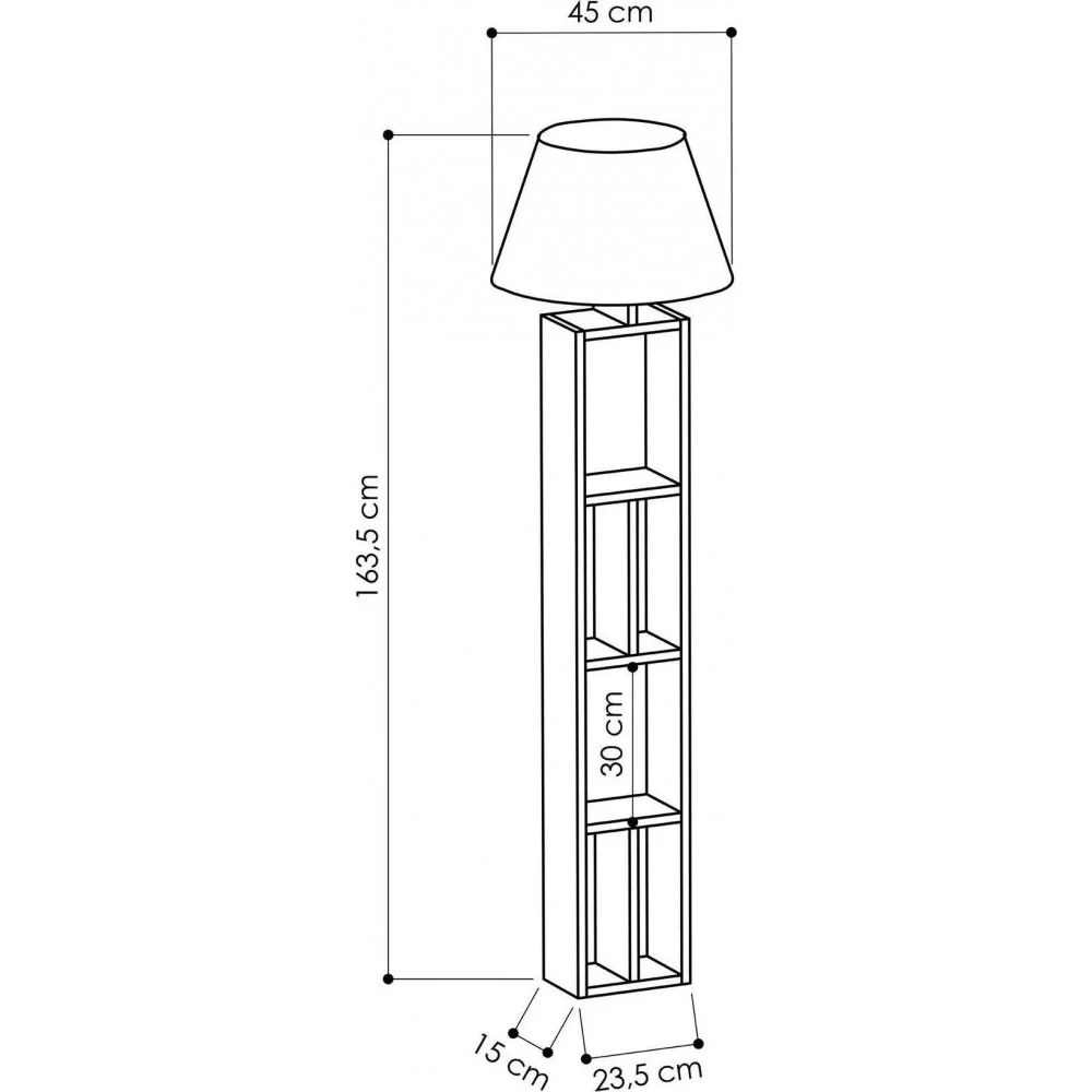 Skånska Möbelhuset Giorno Golvlampa - Sonoma Ek/svart - Bild 5