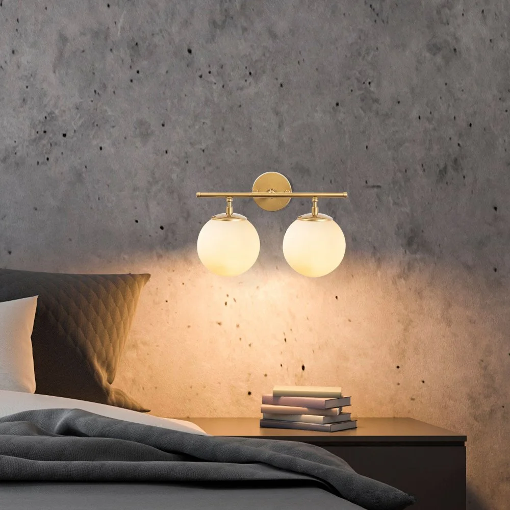 Skånska Möbelhuset Rosy Vägglampa 10735 - Guld/vit - Bild 2