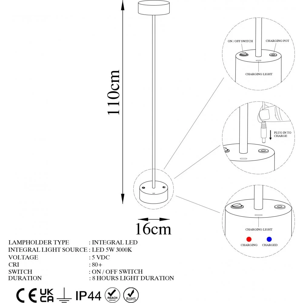 Skånska Möbelhuset Kay Golvlampa - Koppar - Bild 4