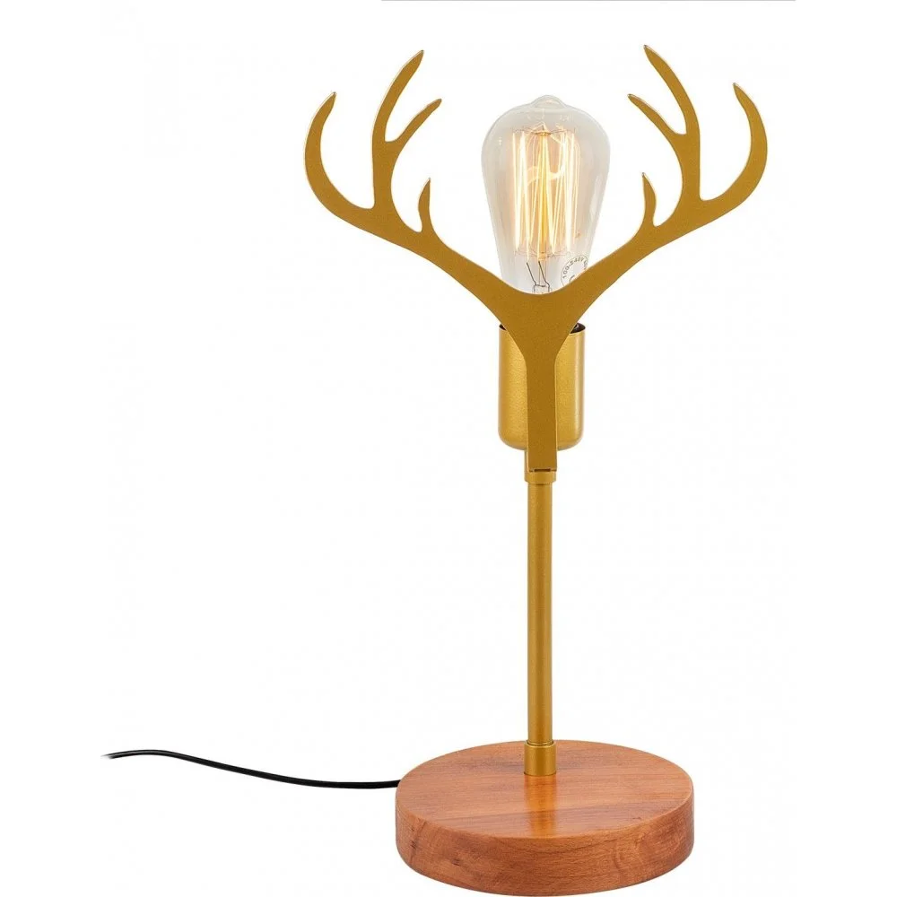 Skånska Möbelhuset Antler Bordslampa - Valnöt/guld - Bild 3