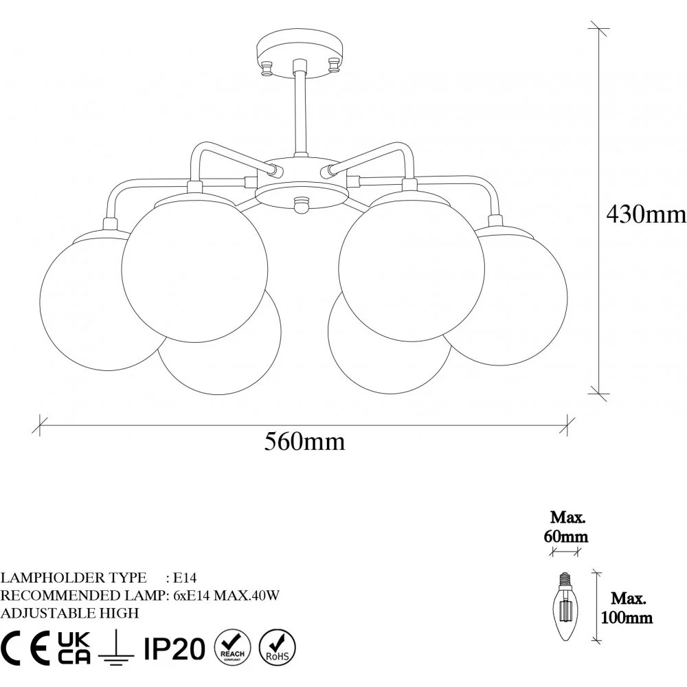 Skånska Möbelhuset Viran Taklampa 11011 - Vintage - Bild 4