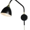 Läza Vägglampa - Svart/Mässing