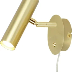 Aneta Lightning Vägglampa Artic - Matt Mässing