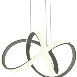 Aneta Lightning Taklampa Krumelur - Silvergrå