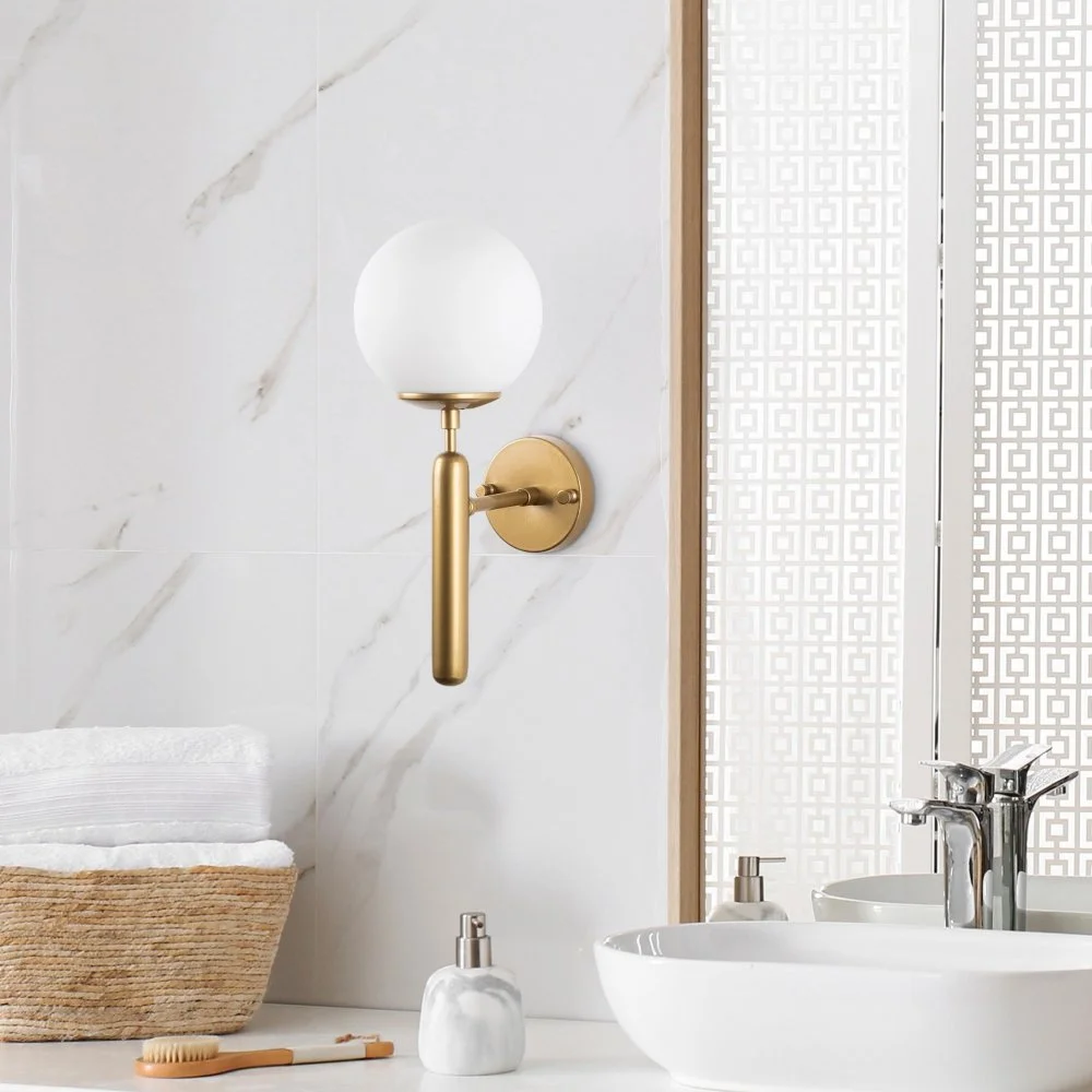 Skånska Möbelhuset King Vägglampa 11458 - Guld/vit - Bild 3