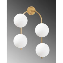 Skånska Möbelhuset Klenod Vägglampa 10605 - Guld/vit