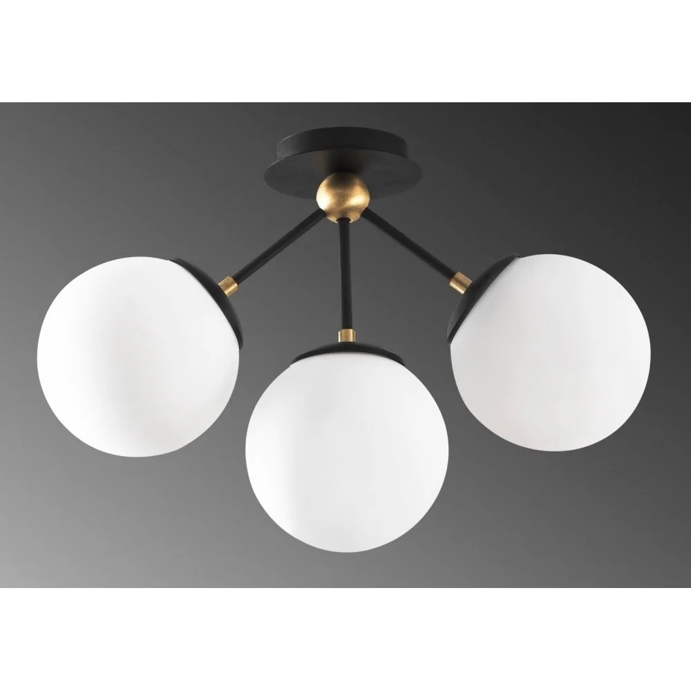 Skånska Möbelhuset Gondol Taklampa 1311 - Vit/svart