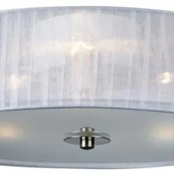 Markslöjd Byske Taklampa - Vit/Frostat Glas