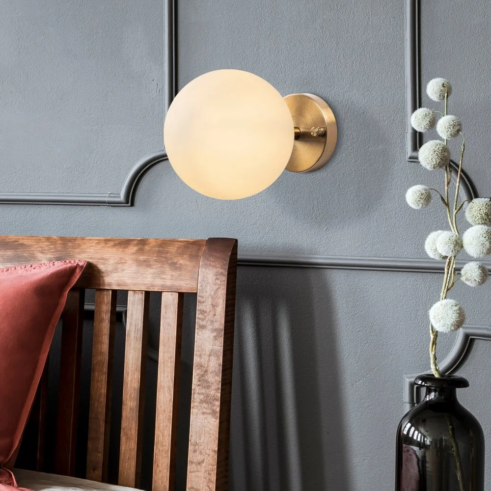 Skånska Möbelhuset Atlas Vägglampa 10240 - Vintage/vit - Bild 2