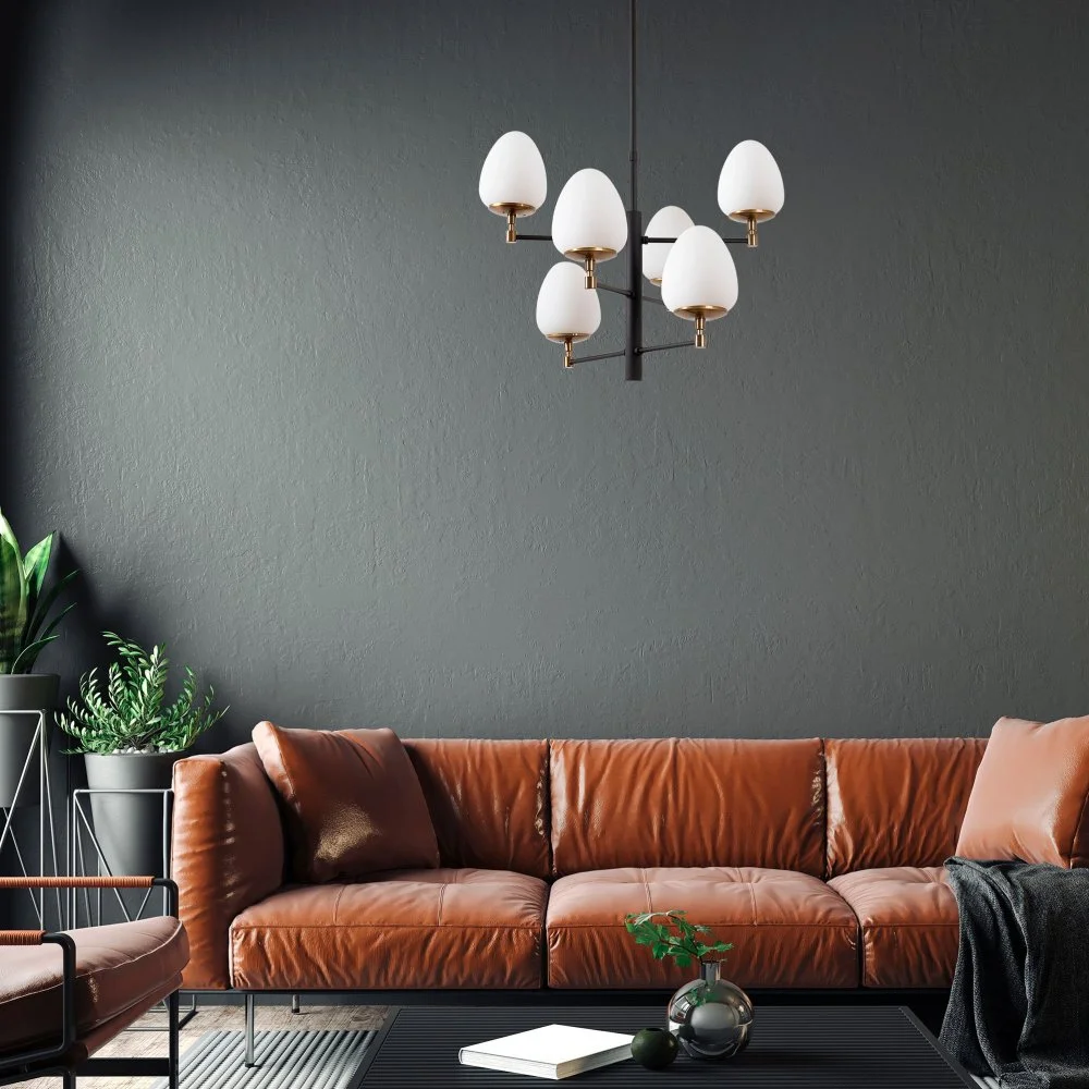 Skånska Möbelhuset Arve Taklampa 10180 - Svart/antik/vit - Bild 2