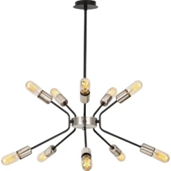 Skånska Möbelhuset Verum Taklampa 3831 - Svart/nickel