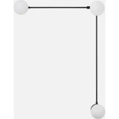 Skånska Möbelhuset Domino Vägglampa 11048 - Svart/vit