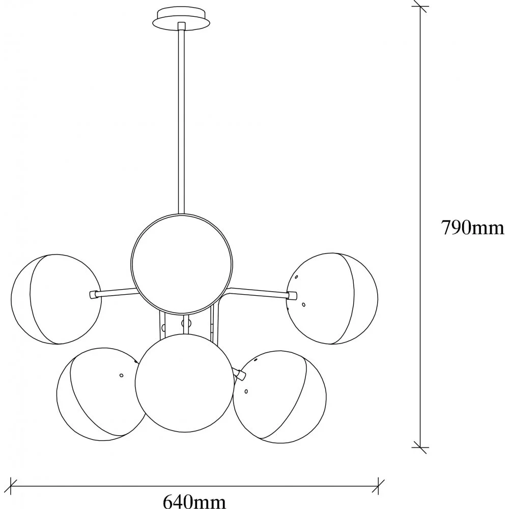 Skånska Möbelhuset Karsholm Taklampa 1266 - Svart - Bild 4