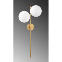 Skånska Möbelhuset Fasett Vägglampa 10410 - Guld/vit