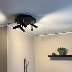 Aneta Lightning Spotlight Artic - Svart/stål