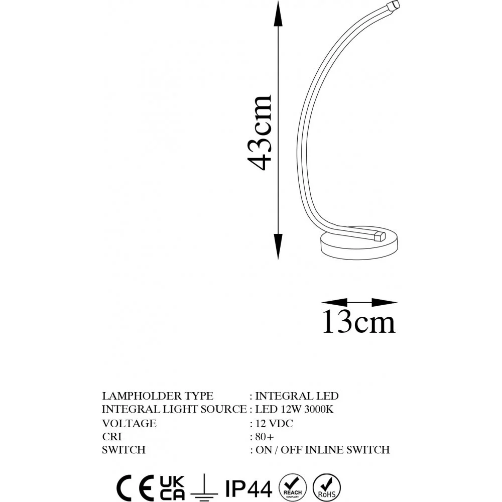 Skånska Möbelhuset Bevel Bordslampa 1 - Svart - Bild 4
