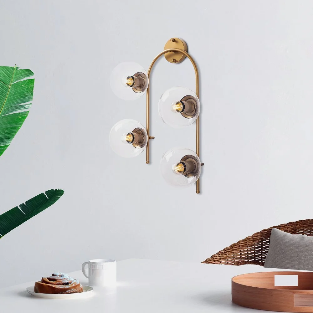 Skånska Möbelhuset Klenod Vägglampa 10600 - Guld - Bild 3