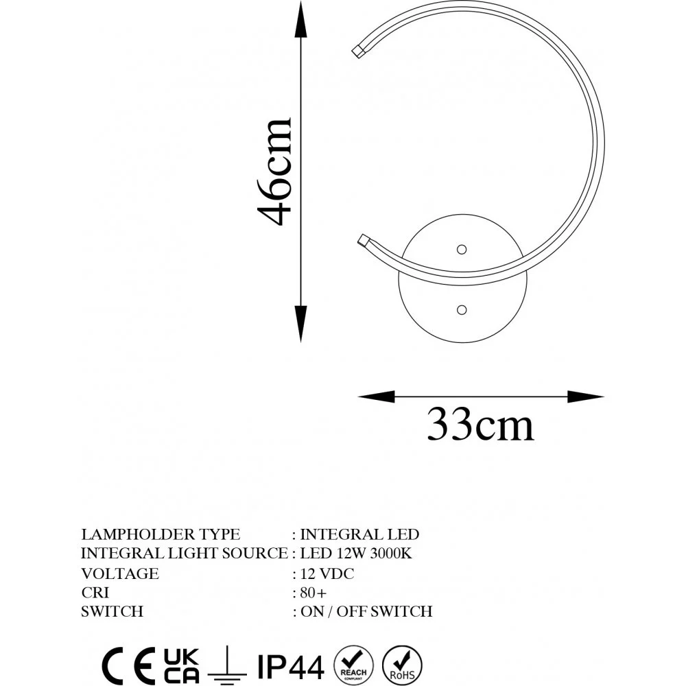 Skånska Möbelhuset Luno Vägglampa - Guld - Bild 4