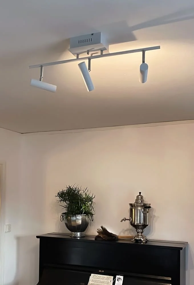 Aneta Lightning Spotlight Artic - Vit/krom