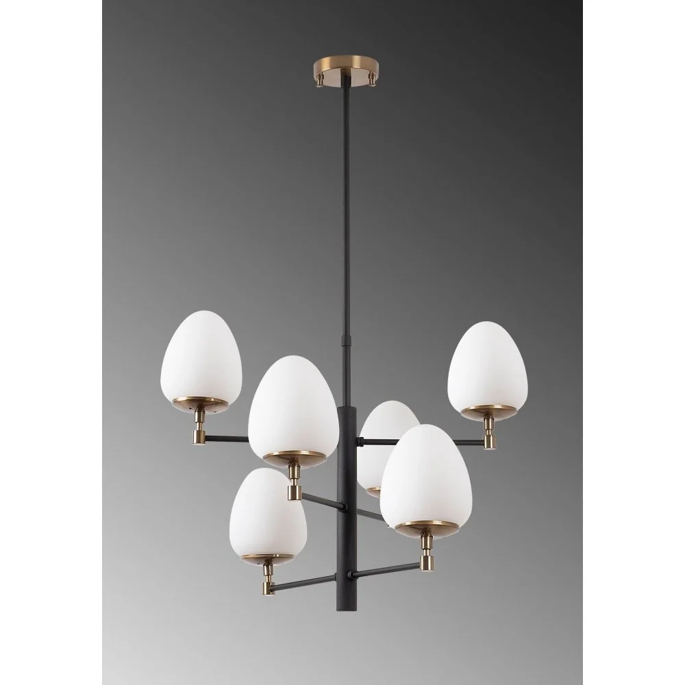 Skånska Möbelhuset Arve Taklampa 10180 - Svart/antik/vit - Bild 5