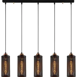 Skånska Möbelhuset Amason Taklampa N-984 - Svart/brons