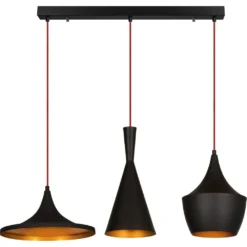 Skånska Möbelhuset Elmas Taklampa 3561 - Svart/guld