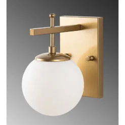 Skånska Möbelhuset Zahar Vägglampa 13110 - Guld/vit