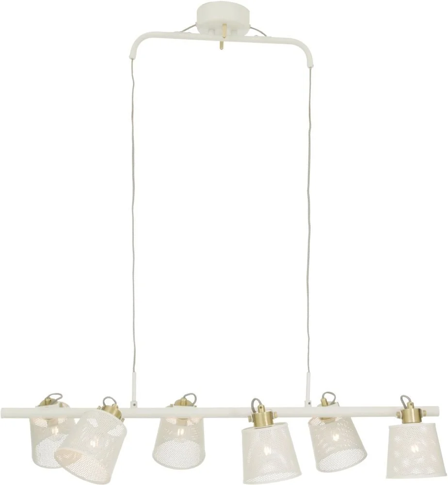 Aneta Lightning Taklampa Frapino - Vit/matt Mässing