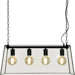 Aneta Lightning Taklampa Diplomat - Svart/klar