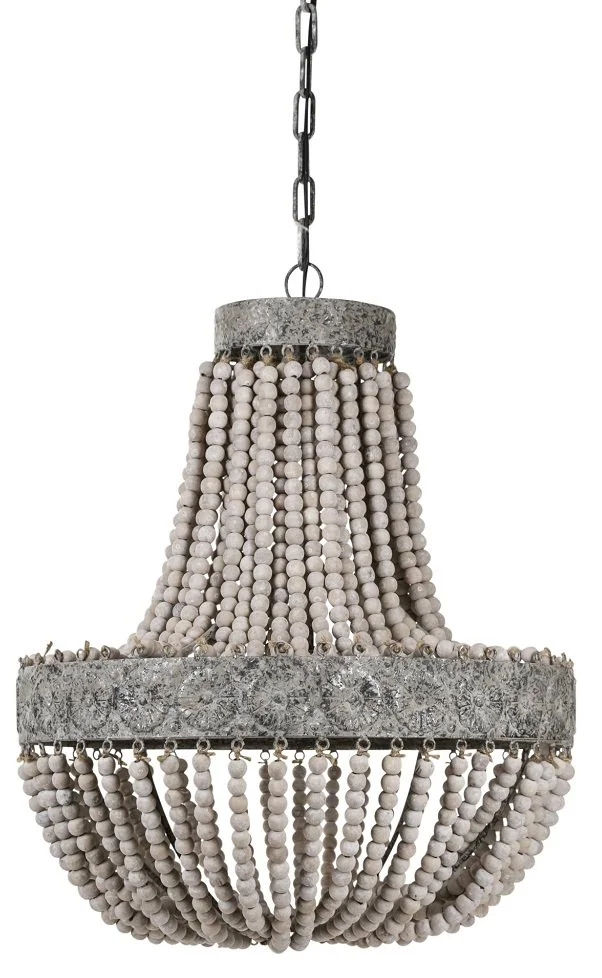 Skånska Möbelhuset Signum Lampa Med Träkulor - Ljusa Träkulor