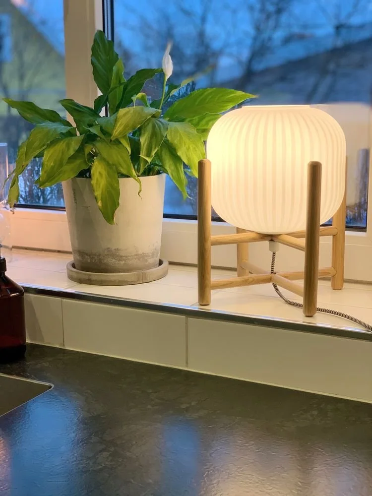 Aneta Lightning Bordslampa Vinda - Trä/vit - Bild 2